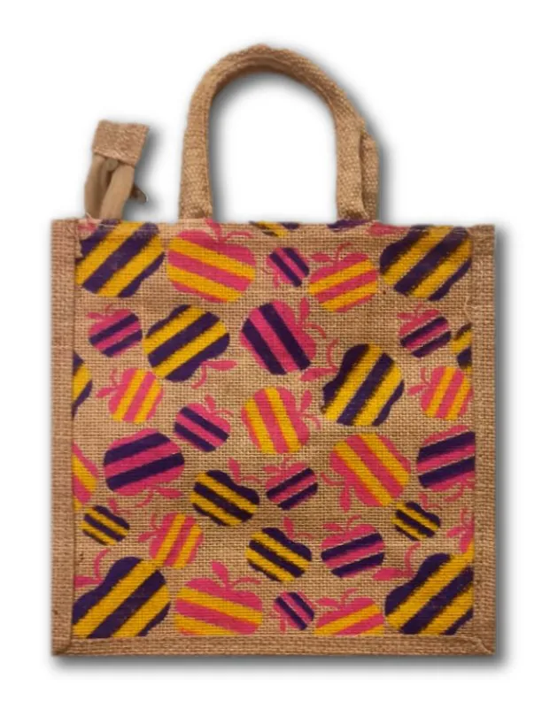 Jute Bag (Apple Print)